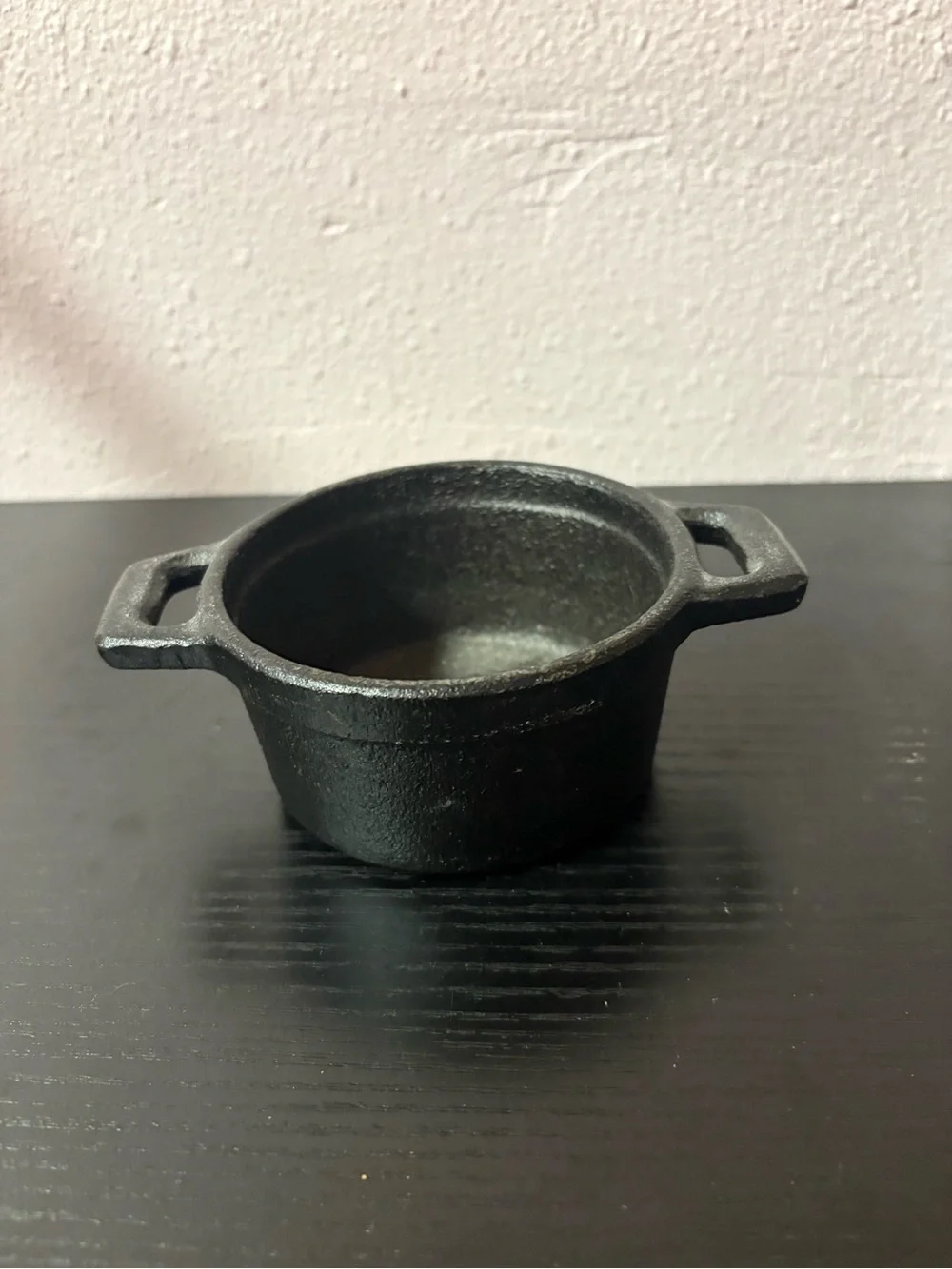 Mini Cast Iron Cocotte Pot Double Handle Rustic Individual Serving Dish